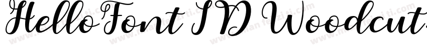 HelloFont ID Woodcut字体转换